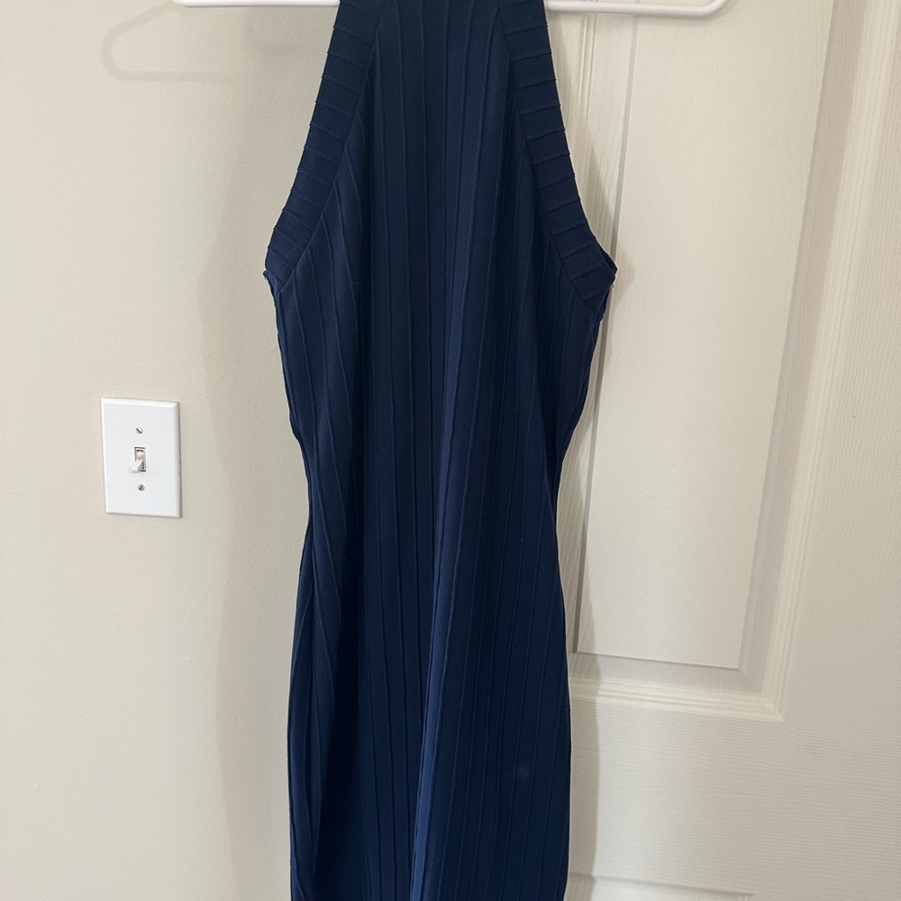 Charlotte Russe Blue Halter Bodycon Dress